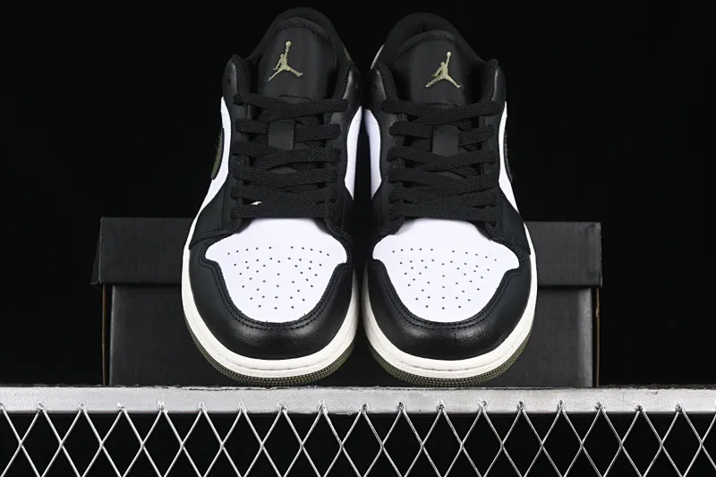 All categories Air Jordan Jordan series basketball shoes Air Jordan 1 Low G version pure original Air Jordan 1 Low "Medium Olive" AJ1 Joe 1 olive green low-top cultural casual sneakers 553558-092